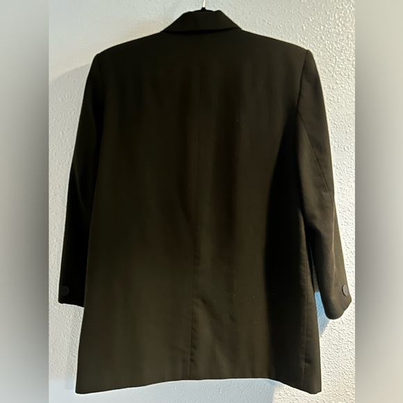 Vintage Career Essentials Brown Suit Jacket with Relaxed Fit Size 12 - Picture 3 of 4